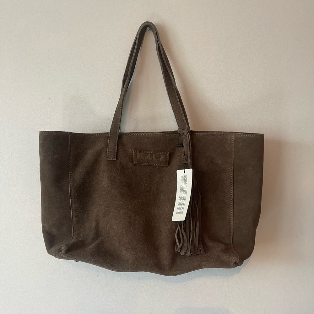 MADE IN LA (M.I.L.A) Suede Tote Bag